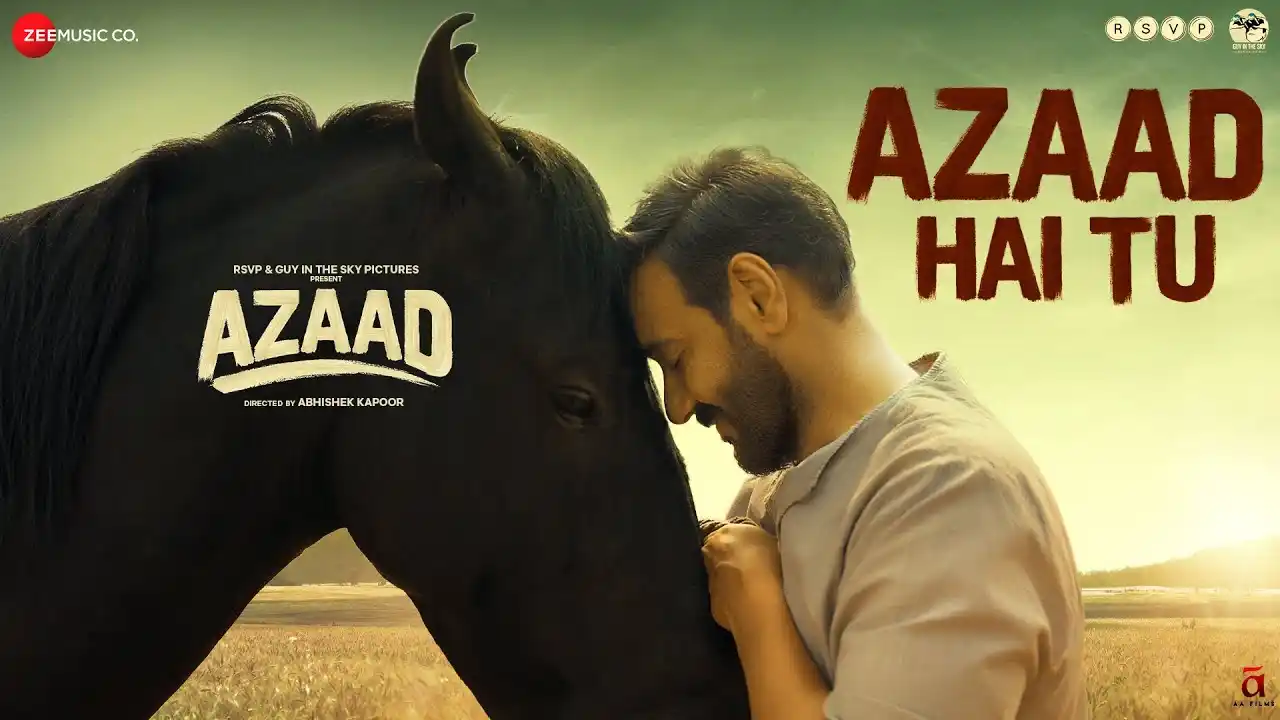 Azaad Hai Tu Song Poster from Azaad