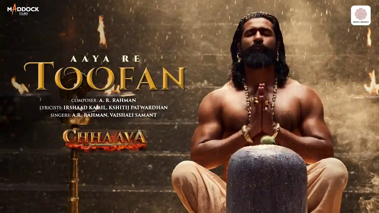 Aaya Re Toofan Song Poster from Chhaava