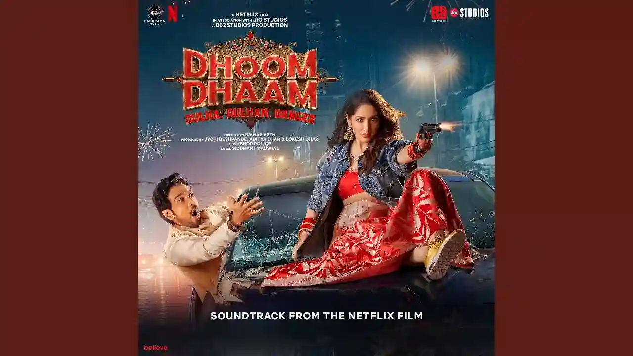 Madman On the Run Song Poster from Dhoom Dhaam