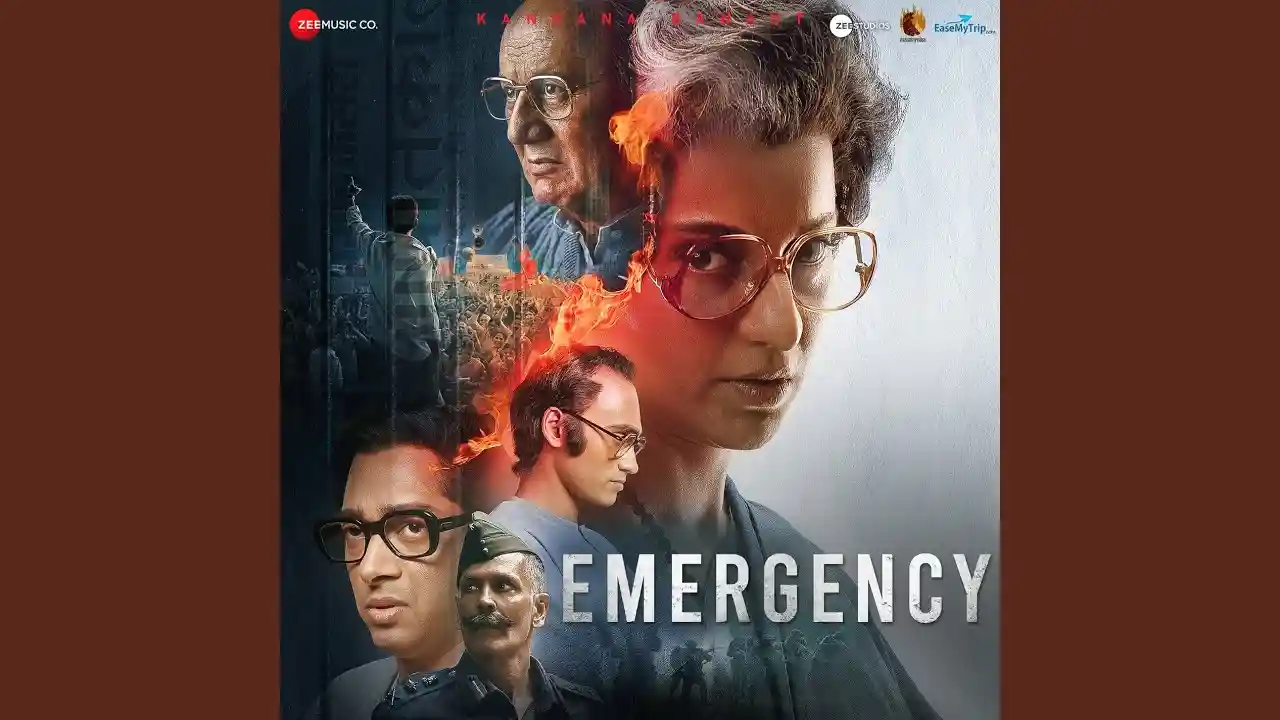 Sarkar Ko Salaam Hai Song Poster from Emergency
