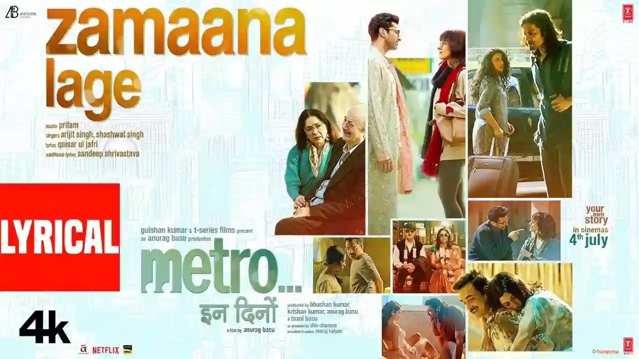 Zamaana Lage Song Poster from Metro In Dino