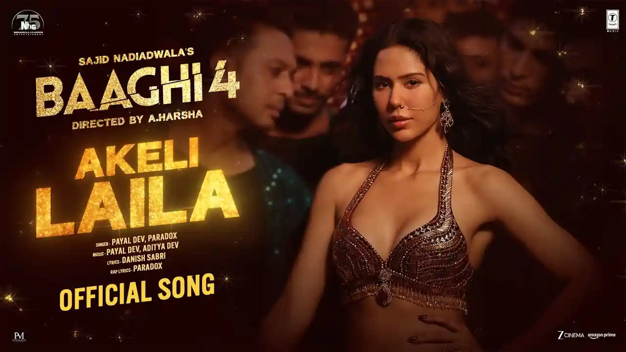 Akeli Laila Song Poster from Baaghi 4
