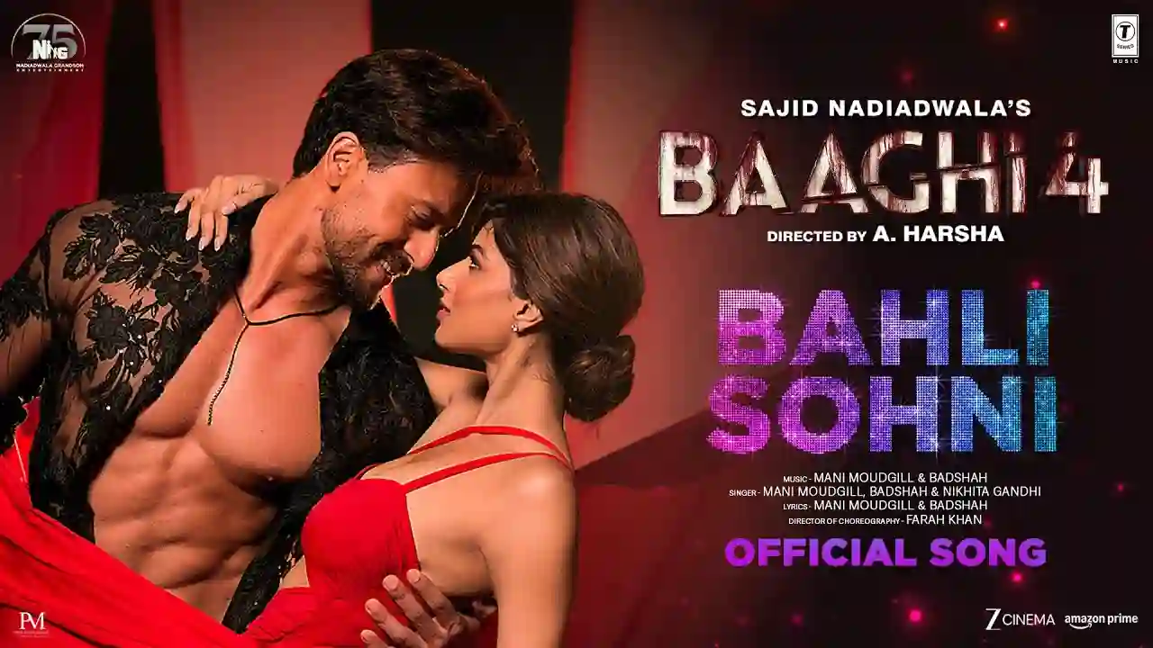 Bahli Sohni Song Poster from Baaghi 4