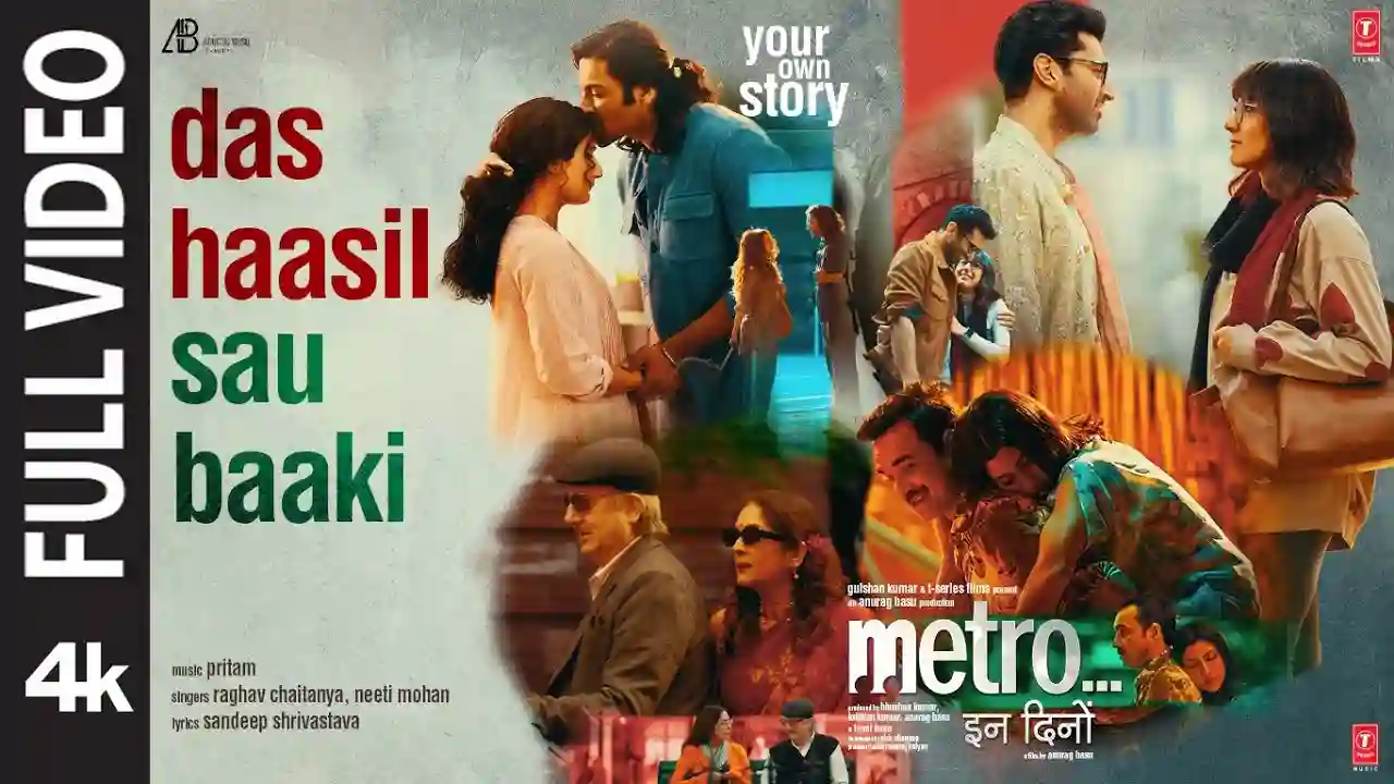 Das Haasil Sau Baaki Song Poster from Metro In Dino