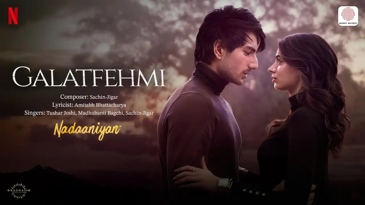 Galatfehmi Song Poster from Nadaaniyan
