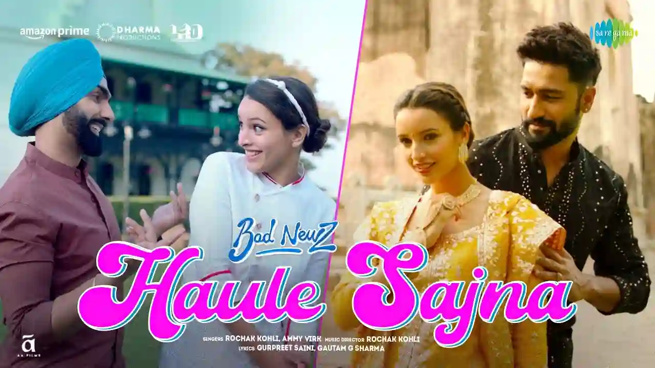 Haule Sajna Song Poster from Bad Newz