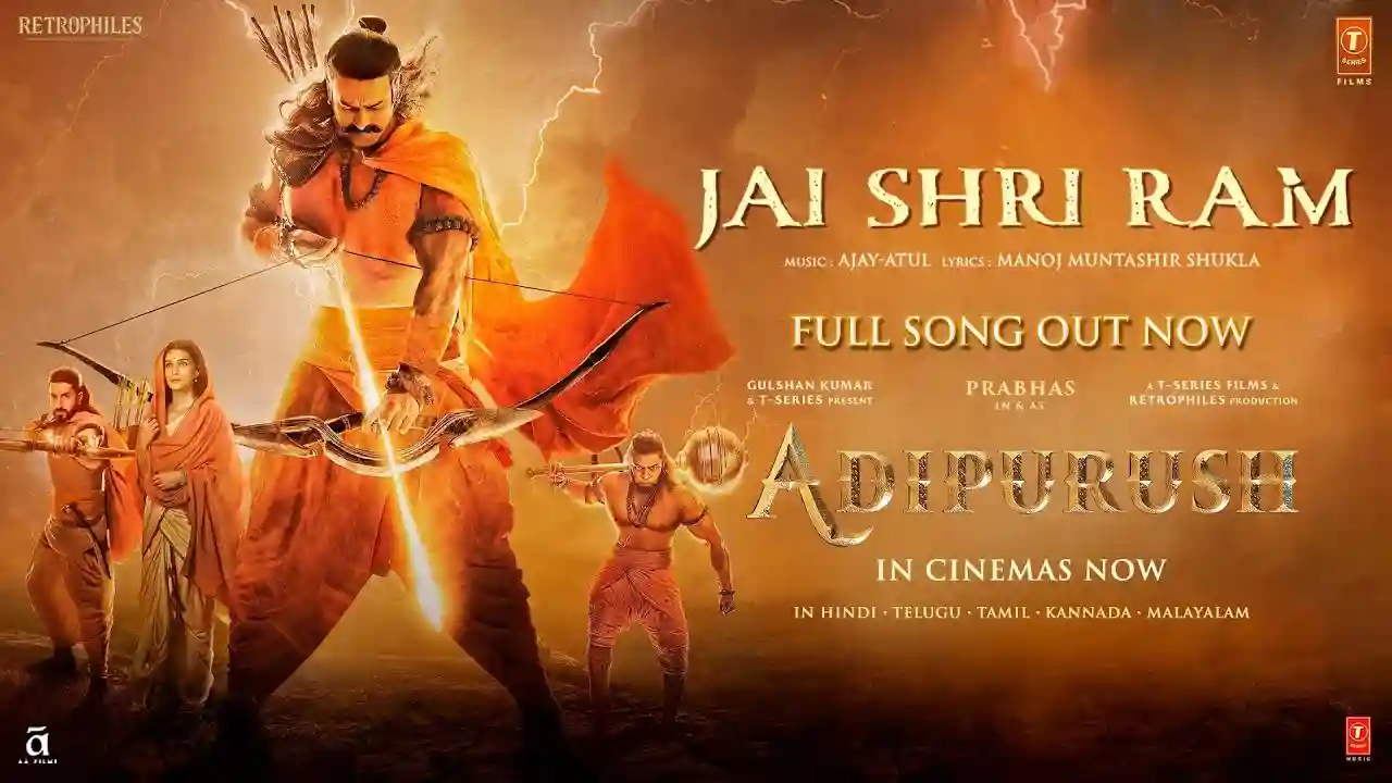 Jai Shri Ram Song Poster from Adipurush