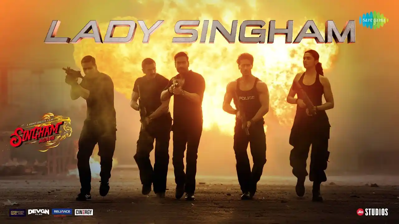 Lady Singham Song Poster from Singham Again