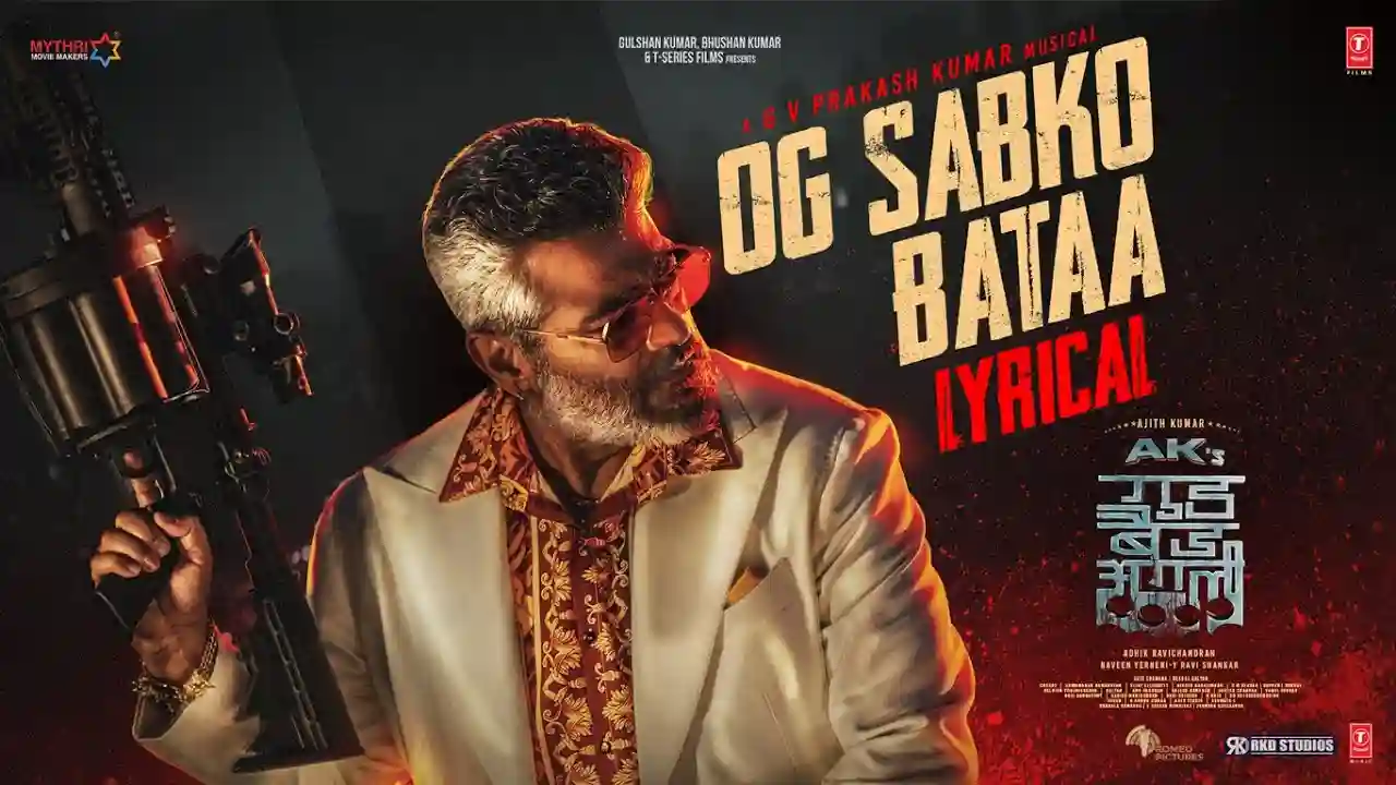OG Sabko Bataa Song Poster from Good Bad Ugly
