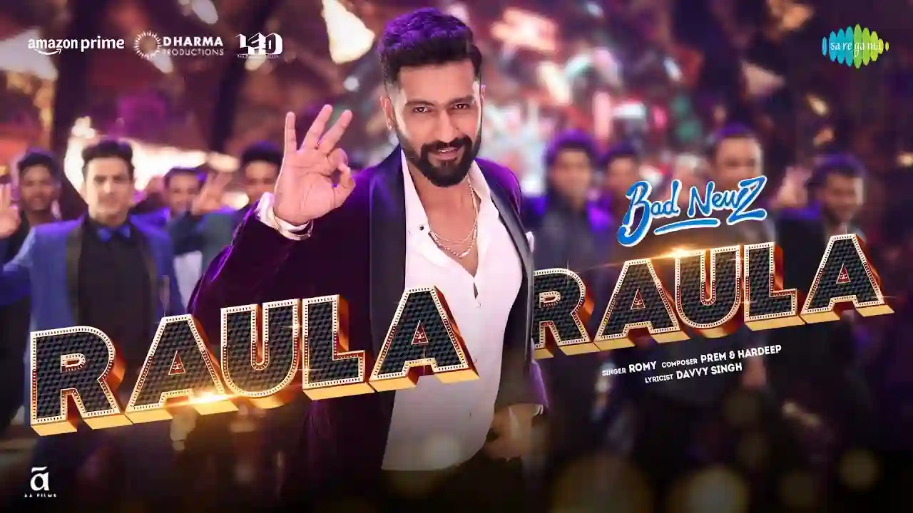 Raula Raula Song Poster from Bad Newz