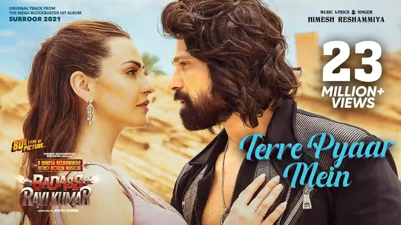 Terre Pyaar Mein Song Poster from Badass Ravi Kumar