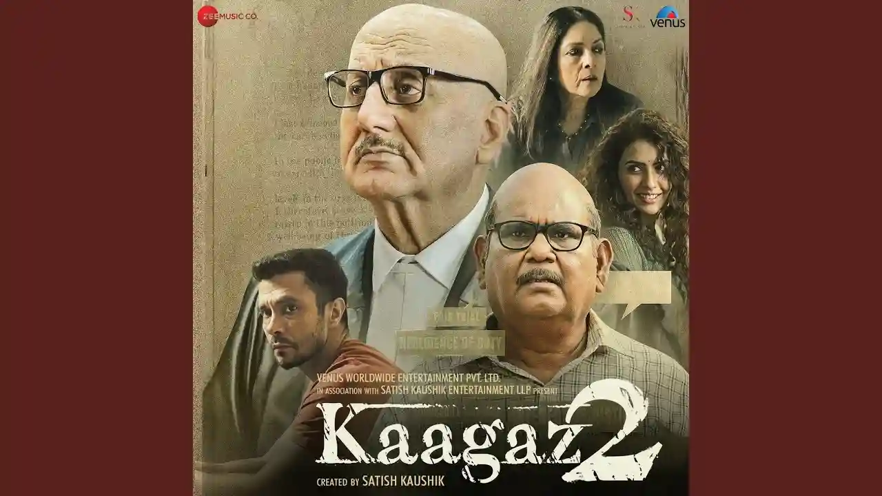 Aaj Garda Macha Thali Version Song Poster from Kaagaz 2
