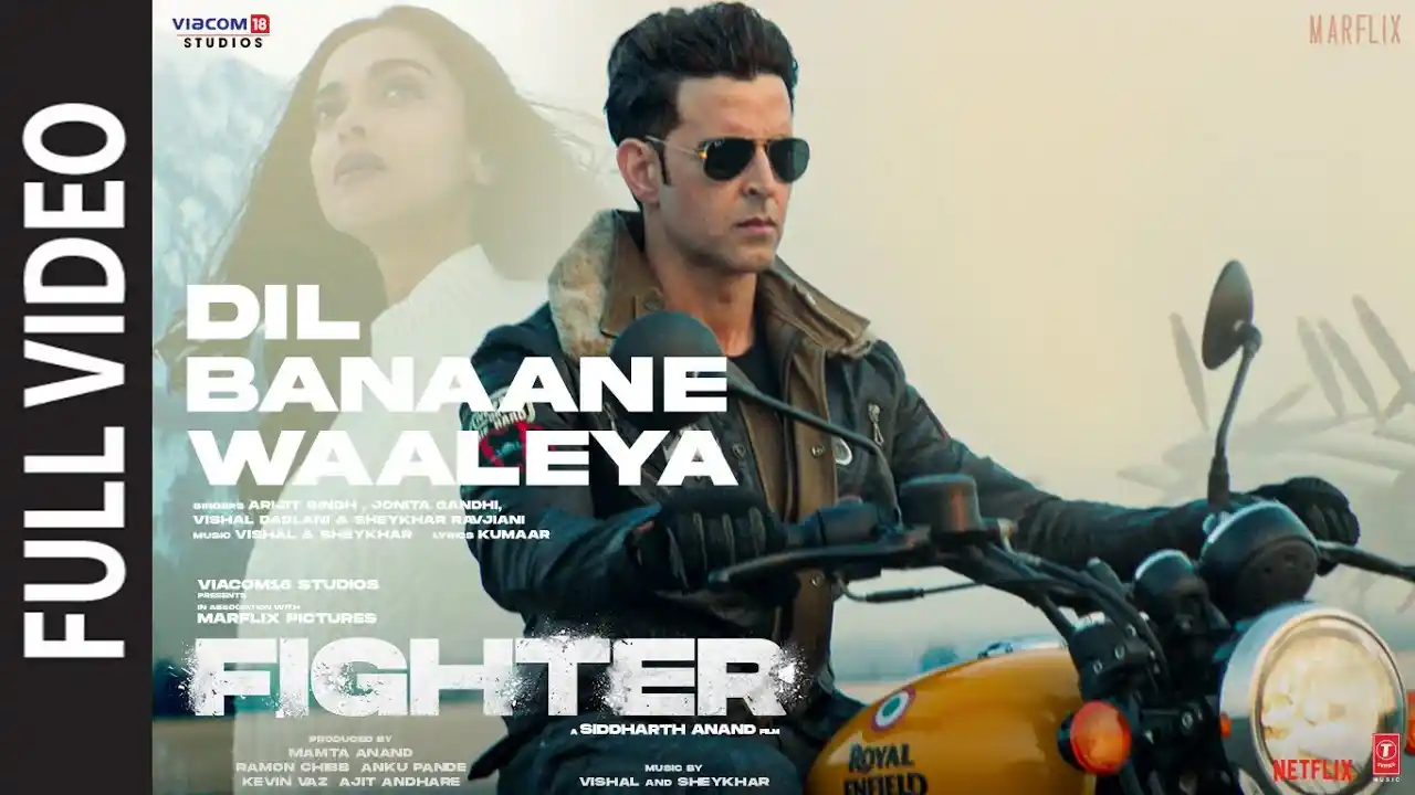 Dil Banaane Waaleya Song Poster from Fighter