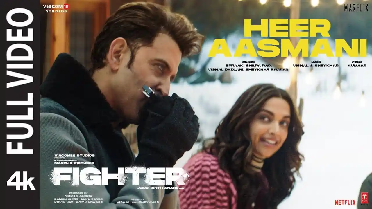 Heer Aasmani Song Poster from Fighter