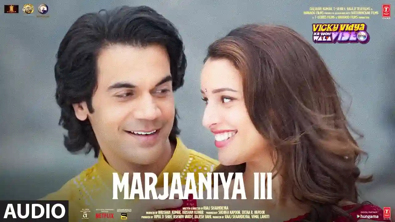 Marjaaneya 3 Song Poster from Vicky Vidya Ka Woh Wala Video