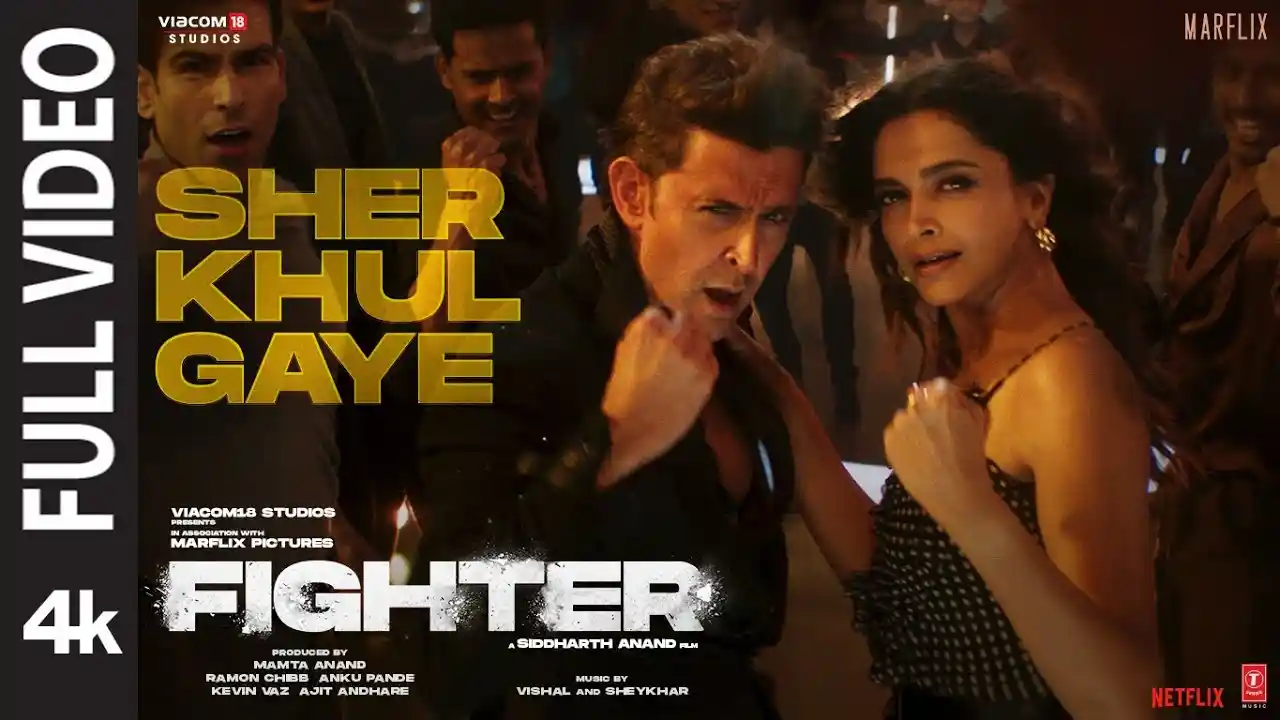 Sher Khul Gaye Song Poster from Fighter