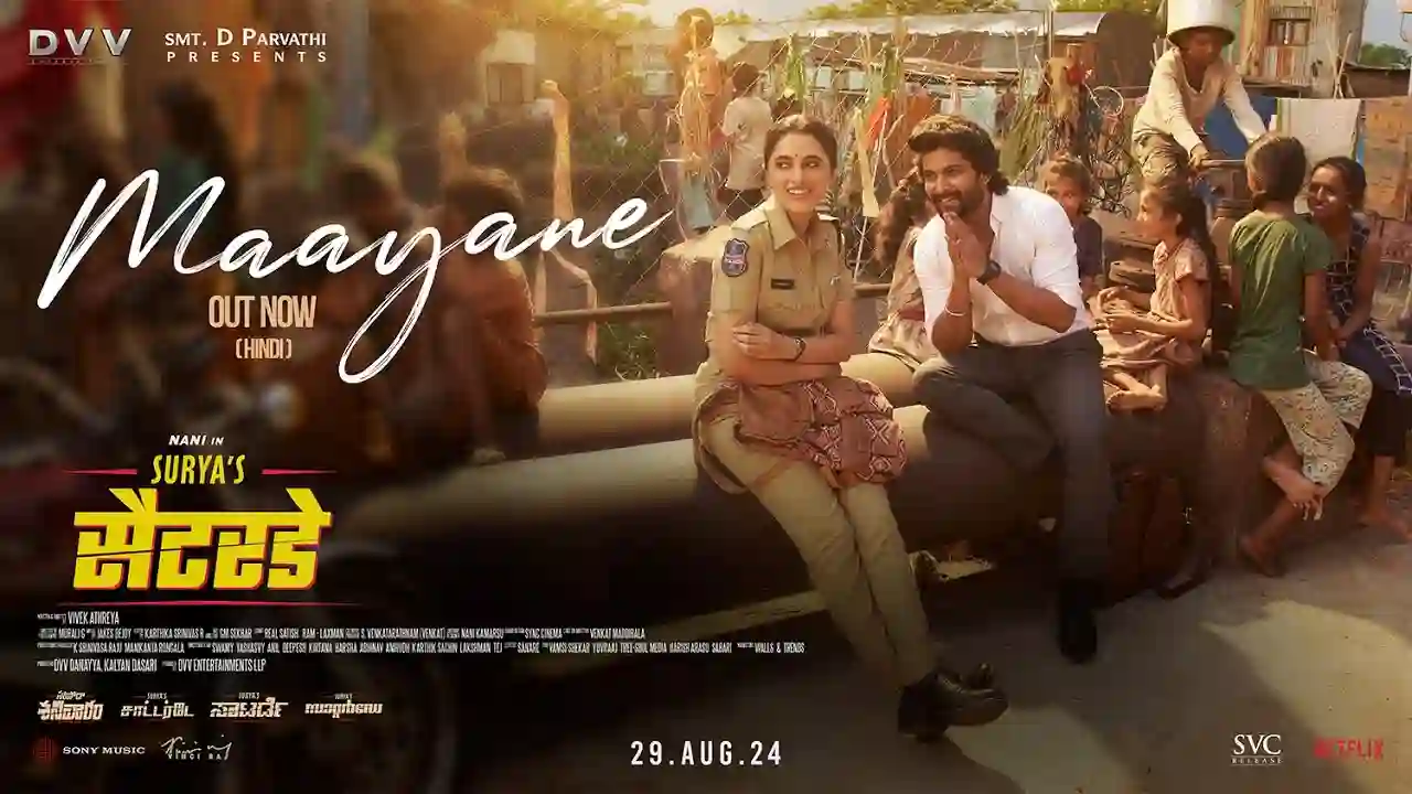 Maayane Song Poster from Surya's Saturday - Hindi