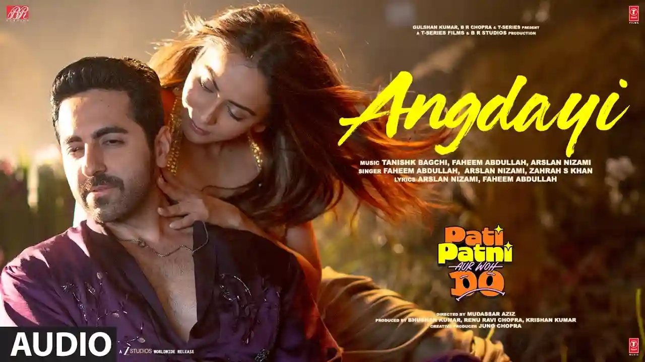 Angdayi Song Poster from Pati Patni Aur Woh Do