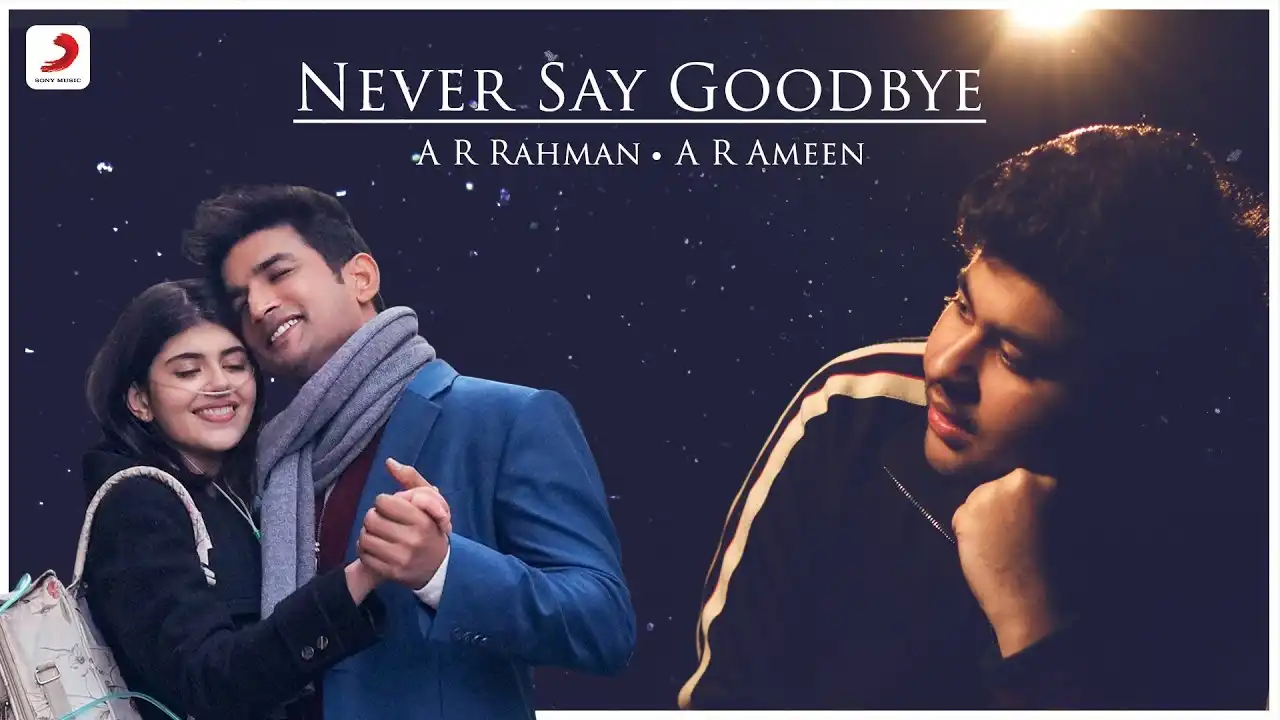 Never Never Say Goodbye Song Poster from Dil Bechara
