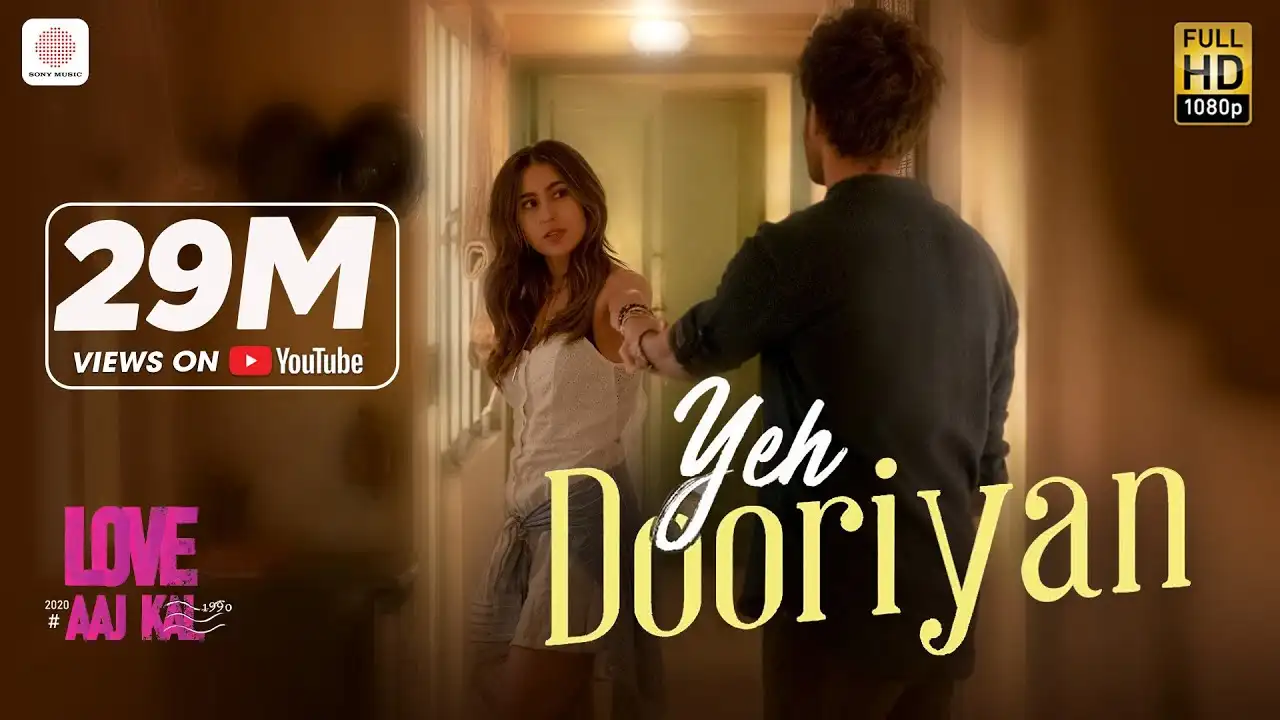 Yeh Dooriyan Song Poster from Love Aaj Kal