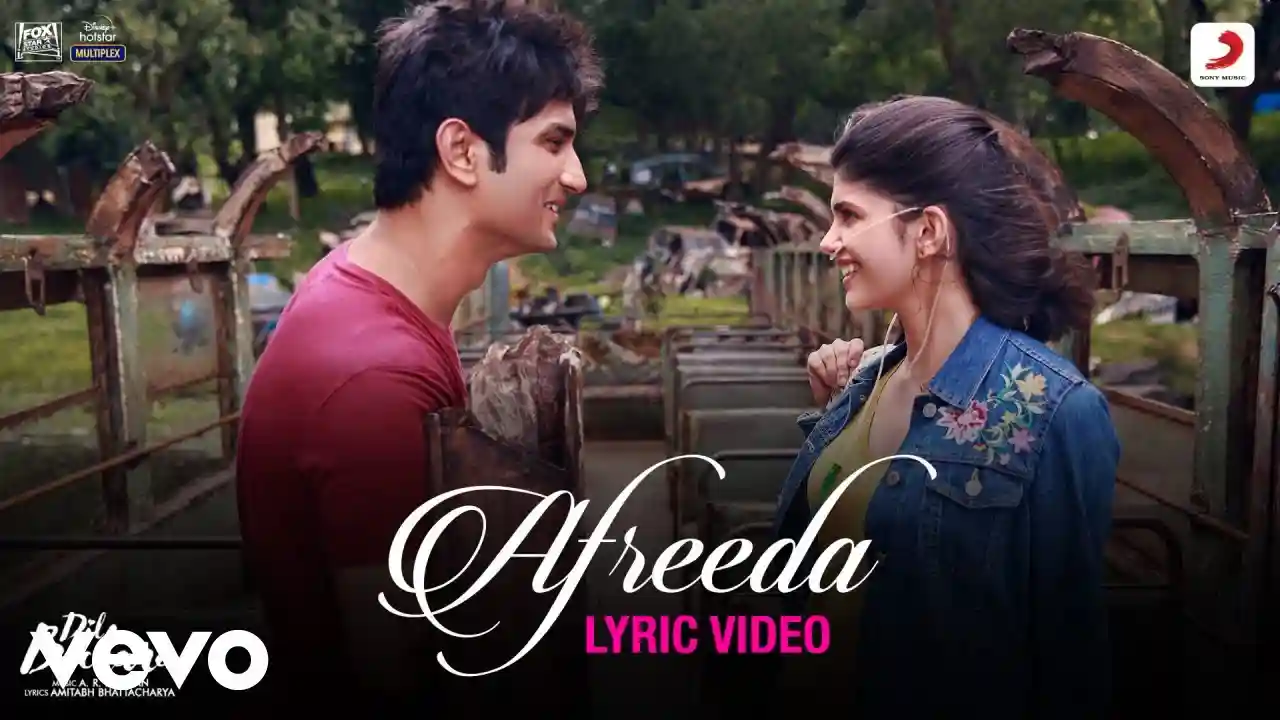 Afreeda Song Poster from Dil Bechara