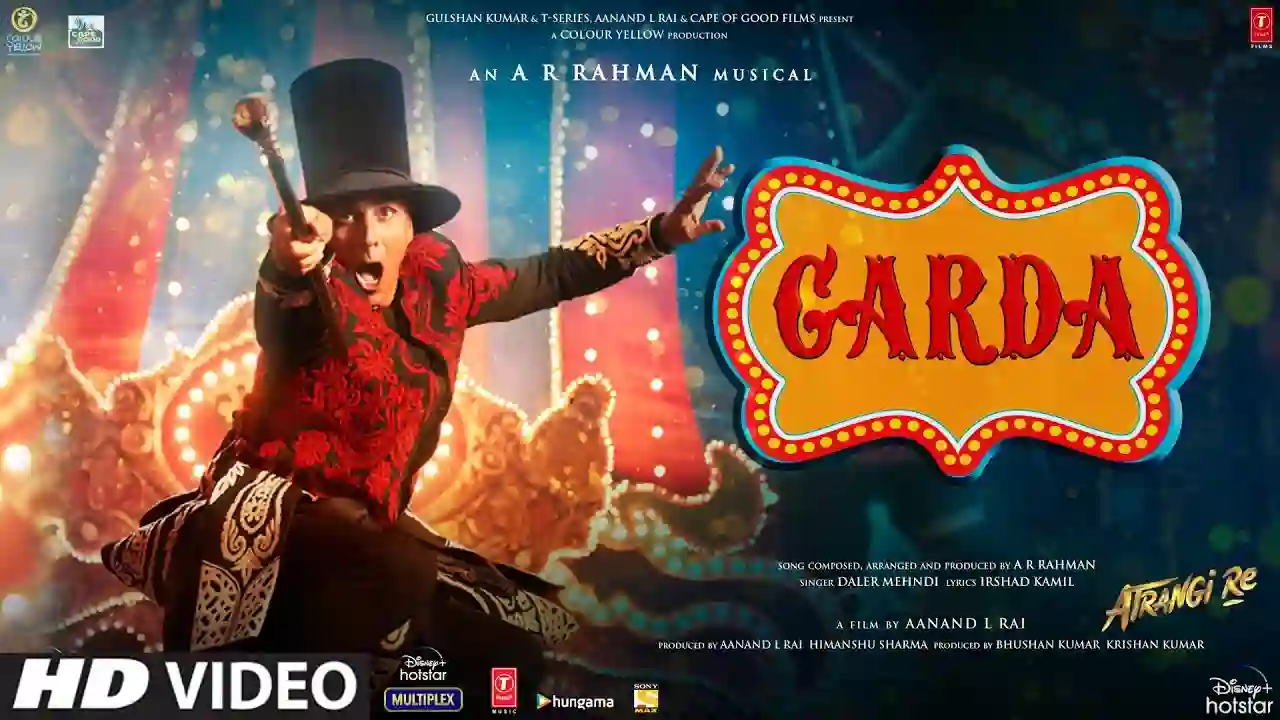 Garda Uda Diye Song Poster from Atrangi Re