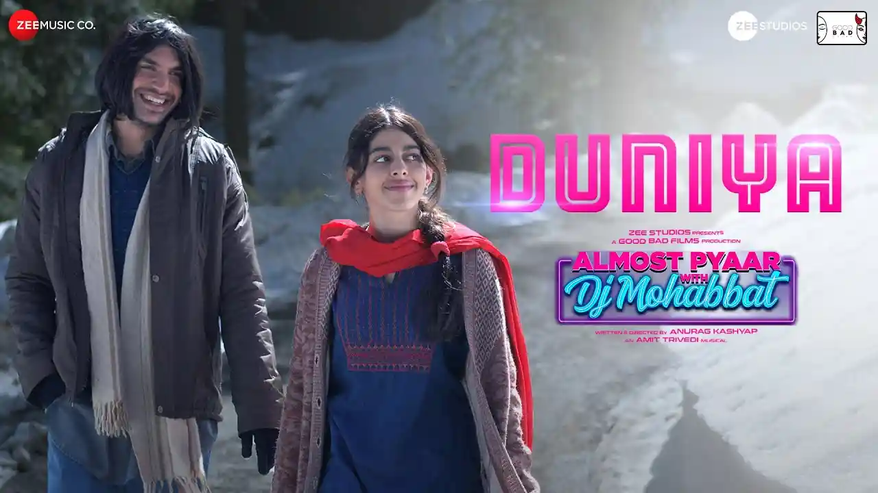Duniya Tu Ban Gayi Hai Meri Duniya - Tu Jabse Life Mein Aayi Hai Song Poster from Almost Pyaar with DJ Mohabbat