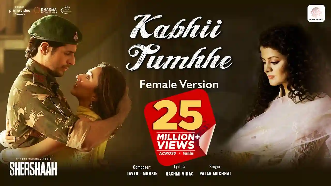 Kabhii Tumhhe - Female Song Poster from Shershaah