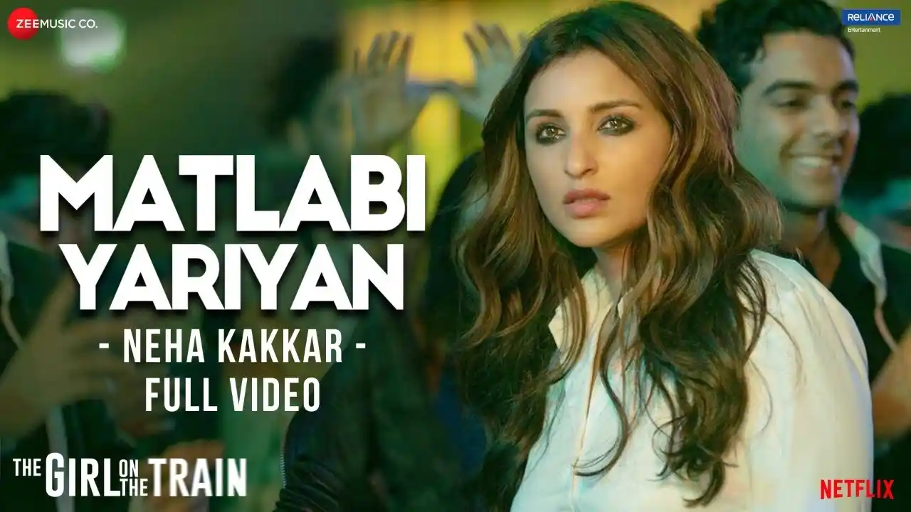 Matlabi Yariyan Song Poster from The Girl On The Train