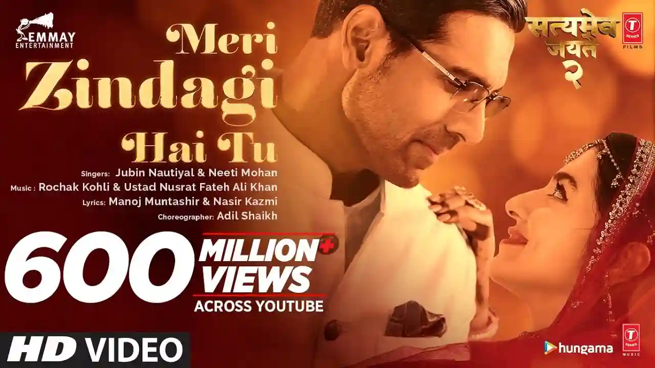 Meri Zindagi Hai Tu Song Poster from Satyameva Jayate 2