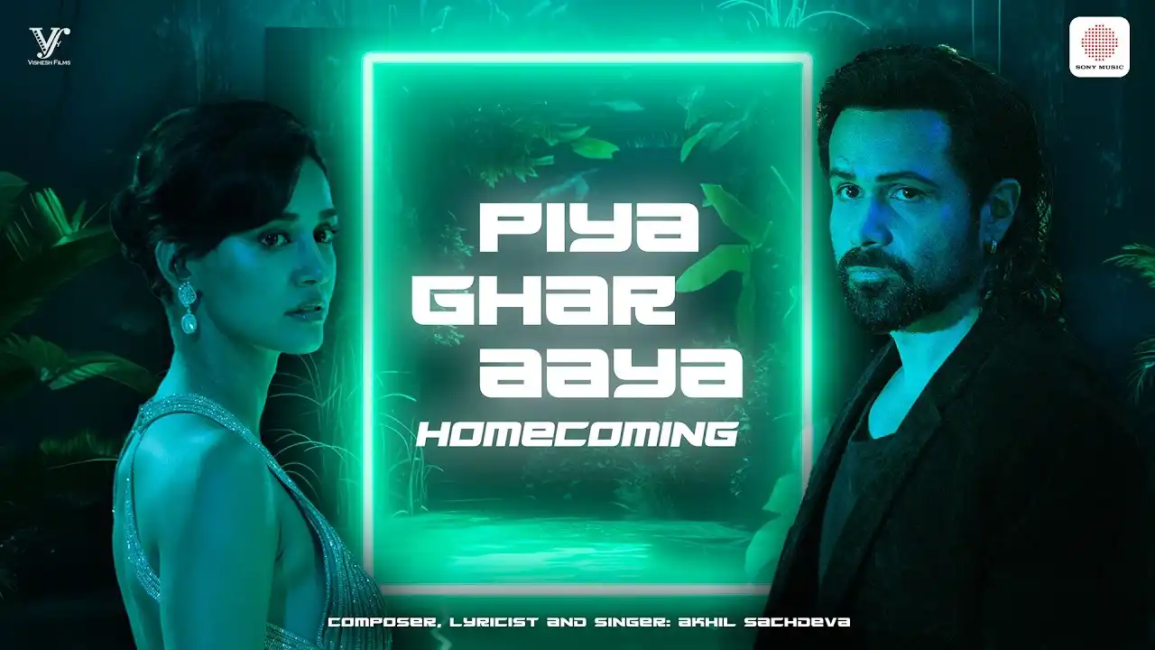 Piya Ghar Aaya - Homecoming Song Poster from Awarapan 2