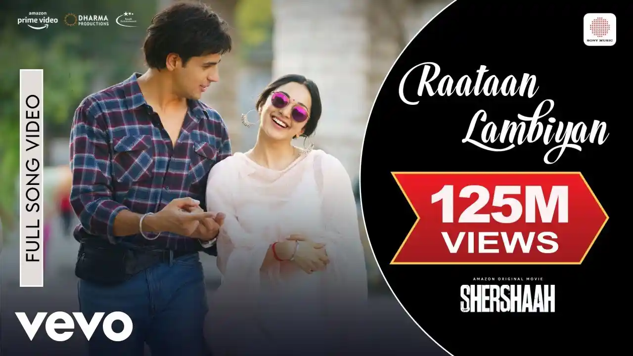 Raataan Lambiyan Song Poster from Shershaah