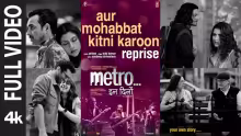 Aur Mohabbat Kitni Karoon - Reprise Song Poster from Metro In Dino
