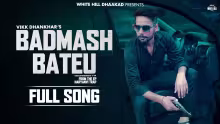 Badmash Bateu Song Poster from Haryanvi Trap