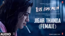 Jigar Thanda Female Version Song Poster from Tere Ishk Mein