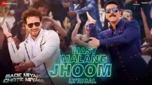 Mast Malang Jhoom Song Poster from Bade Miyan Chote Miyan