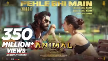 Pehle Bhi Main Song Poster from Animal