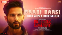 Baari Barsi Song Poster from Bloody Daddy