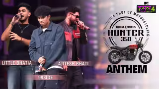 Royal Enfield Hunter Anthem Song Poster from MTV Hustle 4