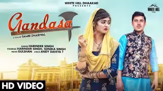 Gandasa Song Poster from White Hill Dhaakad