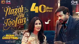 Nazar Teri Toofan Song Poster from Merry Christmas