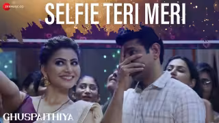 Selfie Teri Meri Song Poster from Ghuspaithiya