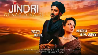 Jindri Chaar Dina Di Song Poster from Vickyy Kohhli