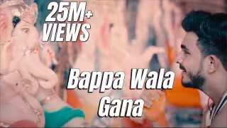 Bappa Wala Gana Song Poster from Sanju Rathod Marathi Song