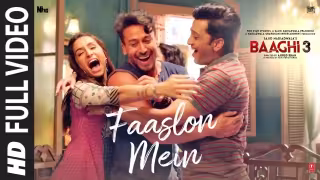 Faaslon Mein Song Poster from Baaghi 3