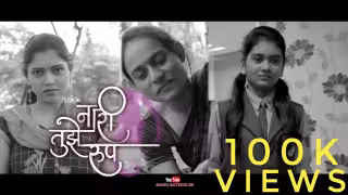 Naari Tujhe Roop Song Poster from Sanju Rathod Marathi Song
