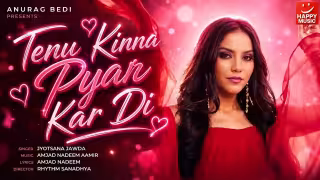 Tenu Kinna Pyar Kar Di Song Poster from Happy Music