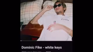 White Keys Song Poster from Dominic Fike