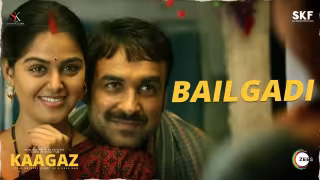 Bailgadi Song Poster from Kaagaz