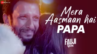 Mera Aasmaan Hai Papa Song Poster from Mera Fauji Calling